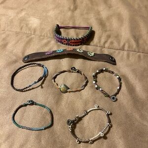 Handcrafted Multicolor Bohemian Bracelet Set